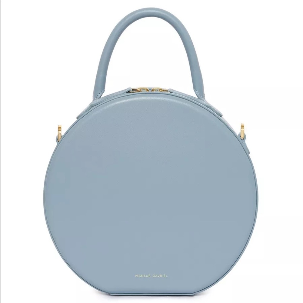 Mansur Gavriel Calf Circle Bag -Grey Blue
